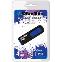 USB Flash OltraMax 250 4GB (синий) [OM-4GB-250-Blue]