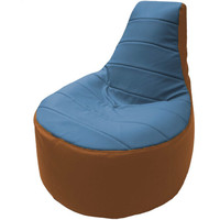 Кресло-мешок Flagman Трон Т1.3-23 (голубой/оранжевый)