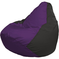 Кресло-мешок Flagman Груша Макси Г2.1-67 (черный/фиолетовый)