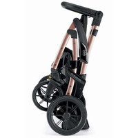 Универсальная коляска CAM Tris Smart (3 в 1, черный/розовый)
