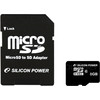 Карта памяти Silicon-Power microSDHC (Class 10) 8 Гб + адаптер (SP008GBSTH010V10)