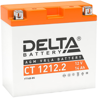 Мотоциклетный аккумулятор Delta CT 1212.2 (12 А·ч)