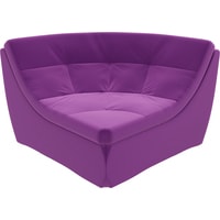 Элемент модульного дивана Лига диванов Холидей люкс 105692 (микровельвет, фиолетовый)