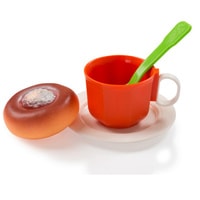 Набор игрушечной посуды Огонек Игрушечный чайный набор с ватрушкой С-1382