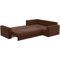 Угловой диван Mebelico Мэдисон Long 59197 (рогожка, коричневый/бежевый/серый)