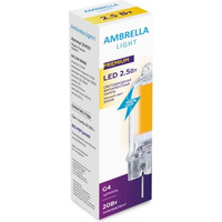 Светодиодная лампочка Ambrella Filament LED G4 2,5W 3000K (20W) 220-230V 204501