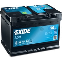 Автомобильный аккумулятор Exide Start-Stop AGM EK700 (70 А/ч)