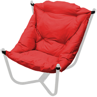 Кресло M-Group Чил 12360106 (белый/красная подушка)