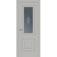 Межкомнатная дверь ProfilDoors 28U L 70x200 (манхэттен/мателюкс графит кристалл золото)