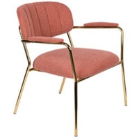 Интерьерное кресло Zuiver WL Jolien (розовый/золотистый) в Барановичах