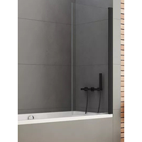 Стеклянная шторка для ванны NEW TRENDY New Soleo Black 90x140 P-0040