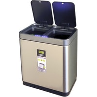 Система сортировки мусора Eko Miragate Duo EK9263 10+10 л (светло-серый)