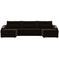П-образный диван Лига диванов Канзас 101191 (коричневый)