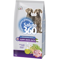 Сухой корм для собак Pet360 Salute 360 для щенков средних и крупных пород с уткой и овсом 12 кг
