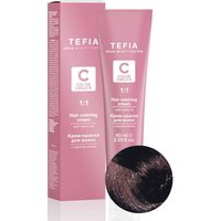 Крем-краска для волос Tefia Color Creats 3/6 (темный брюнет махагоновый)