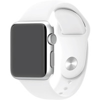 Умные часы Apple Watch Sport 38mm Silver with White Sport Band (MJ2T2)