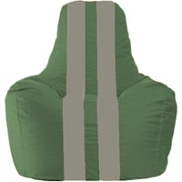 Кресло-мешок Flagman Спортинг С1.1-61 (тёмно-зелёный/серый)