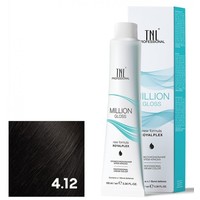 Крем-краска для волос TNL Professional Million Gloss 4.12 100 мл