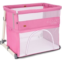 Приставная детская кроватка Nuovita Accanto Calma (розовый)