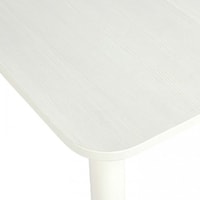 Кухонный стол Рамзес Прямоугольный 110x70 (белый текстурный, ноги конус)