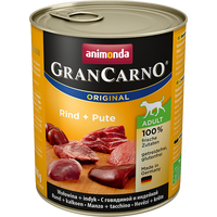 Консервированный корм для собак Animonda GranCarno Original Adult beef + turkey 0.4 кг
