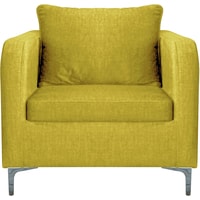 Интерьерное кресло Brioli Терзо (рогожка, J9 желтый)