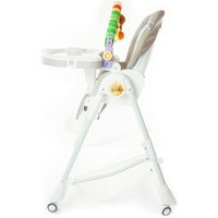 Высокий стульчик ForKiddy Podium Toys 0+ (два чехла +х/б вкладыш, бежевый, дуга зоопарк)