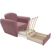 Кресло-кровать Мебель-АРС Квартет (велюр, пудра НВ-178 18)