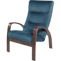 Интерьерное кресло GreenTree Ладога-2 GT3299-МТ009 (орех/изумрудный)