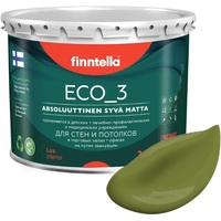 Краска Finntella Eco 3 Wash and Clean Ruoho F-08-1-3-LG71 2.7 л (зеленый)