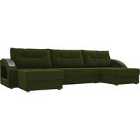 П-образный диван Лига диванов Канзас 101196 (зеленый)
