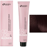 Крем-краска для волос Sergio Professional Color&Blonde 5.003 светло-коричневый натуральный карамельный