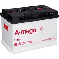 Автомобильный аккумулятор A-mega Ultra 75 R (75 А·ч)