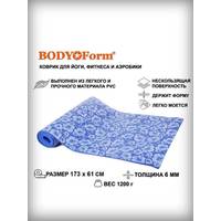 Коврик Body Form BF-YM03 6 мм (синий)