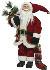 Дед Мороз с подарками 45 см 612006 (красный)