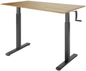 Manual Desk Compact 1380x800x18 мм (дуб натуральный/черный)