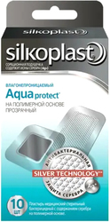 Пластырь медицинский стерильный бактерицидный с содержанием серебра на полиуретановой основе Aquaprotect №10 (10 шт)