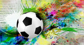 Футбольный мяч с красками 735270 (500x270)