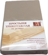 Трикотажная на резинке 140x200 ПТР-КАК-140 (какао)