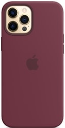 MagSafe Silicone Case для iPhone 12 Pro Max (сливовый)