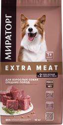 Extra Meat с говядиной Black Angus для средних пород 10 кг