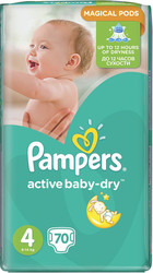 Active Baby-Dry 4 Maxi (70 шт)