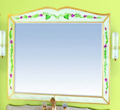 Зеркало Анжелика - 100 (бежевый, с узором)