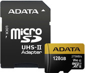 microSDXC UHS-II 128GB + адаптер [AUSDX128GUII3CL10-CA1]