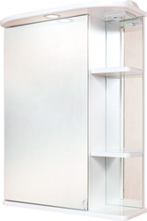 Шкаф с зеркалом Карина 60.01 левый (белый) [206009]
