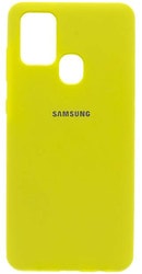 Soft-Touch для Samsung Galaxy M31 с LOGO (желтый)