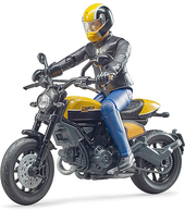 Scrambler Ducati с мотоциклистом 63053