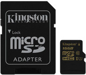 microSDHC UHS-I (Class 10) 16GB + SD адаптер (SDCA10/16GB)