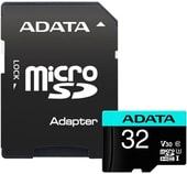Premier Pro AUSDH32GUI3V30SA2-RA1 microSDHC 32GB (с адаптером)