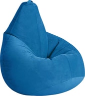 Груша велюр (XL, сине-голубой)